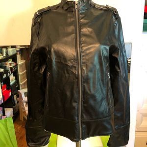 725 Leather bomber jacket